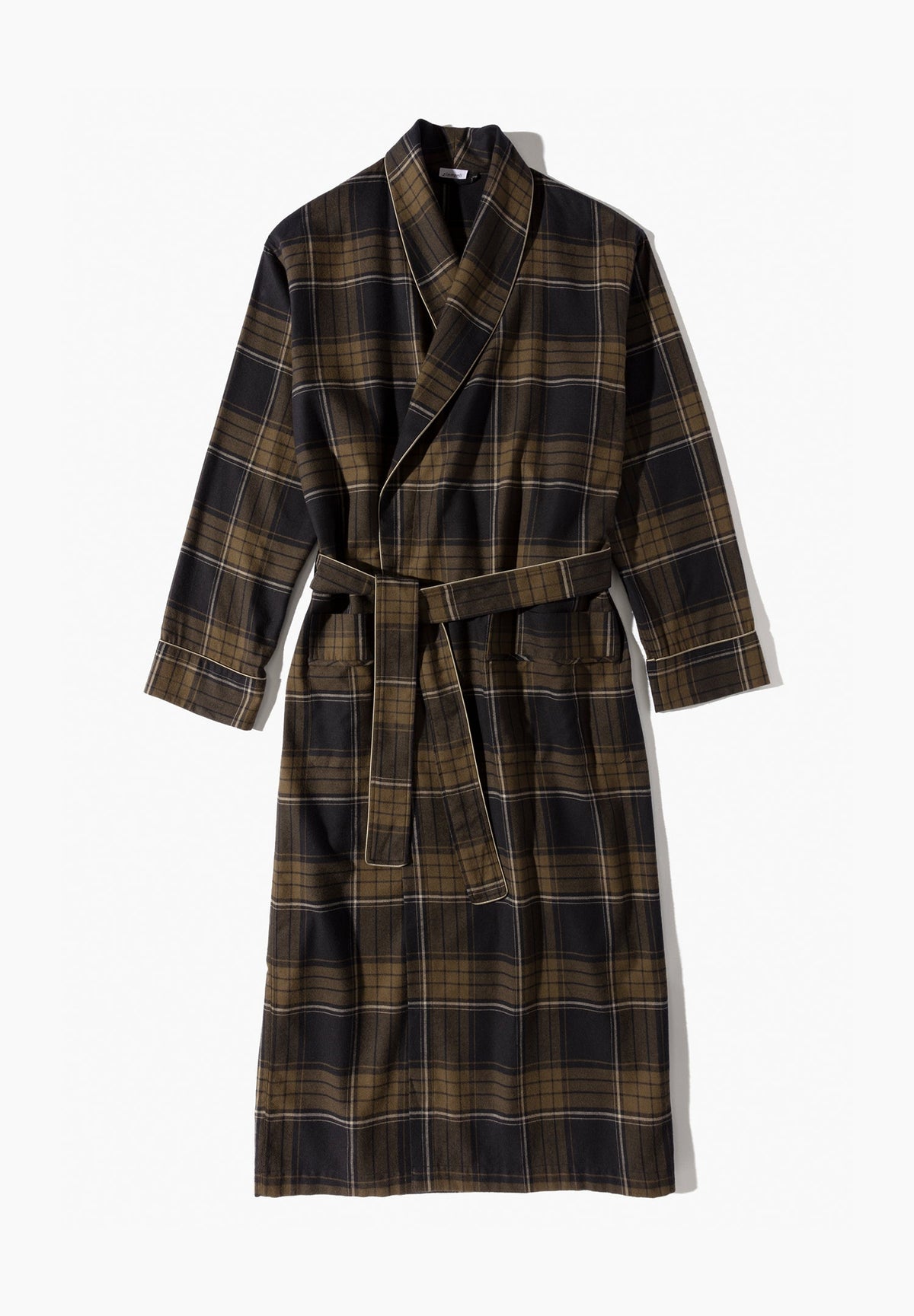 Cozy Flannel | Robe Long - navy check