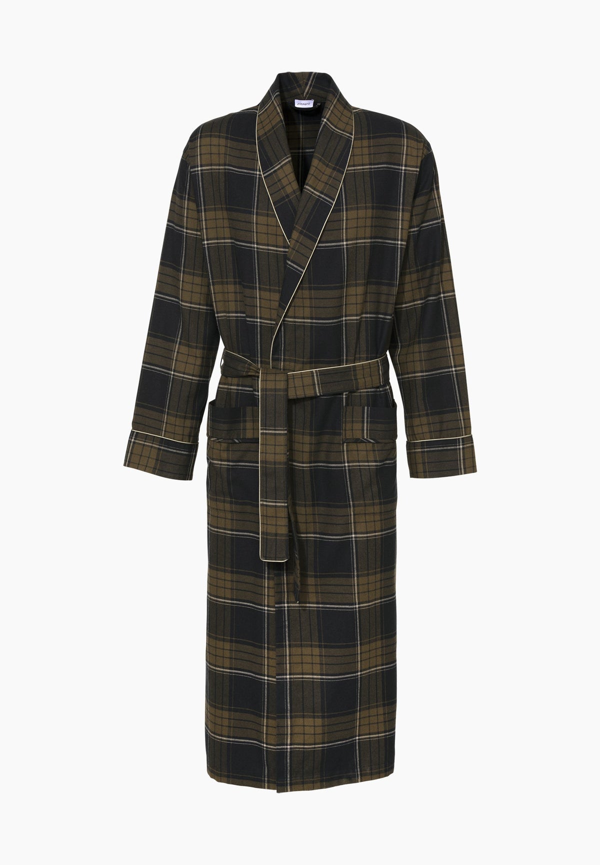 Cozy Flannel | Robe Long - navy check