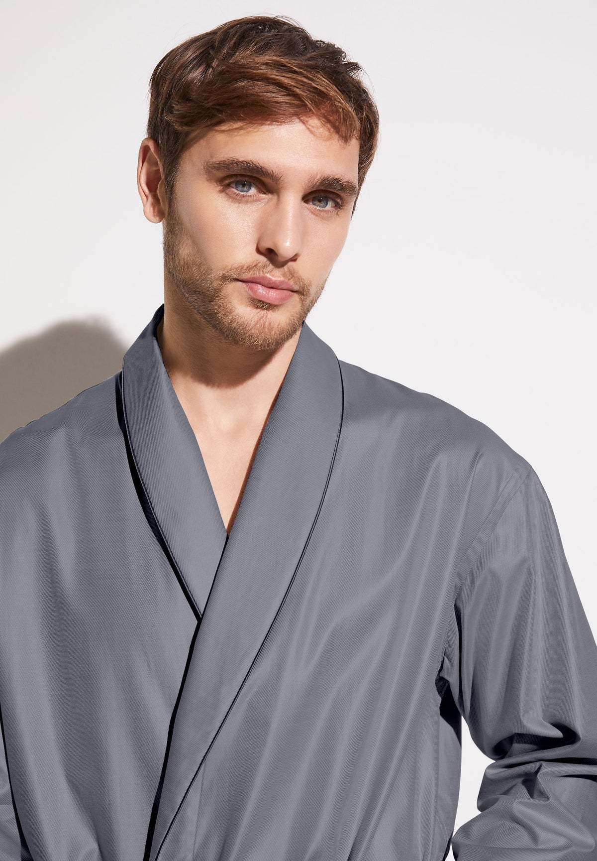 Luxury Jacquard | Robe Long - dark blue