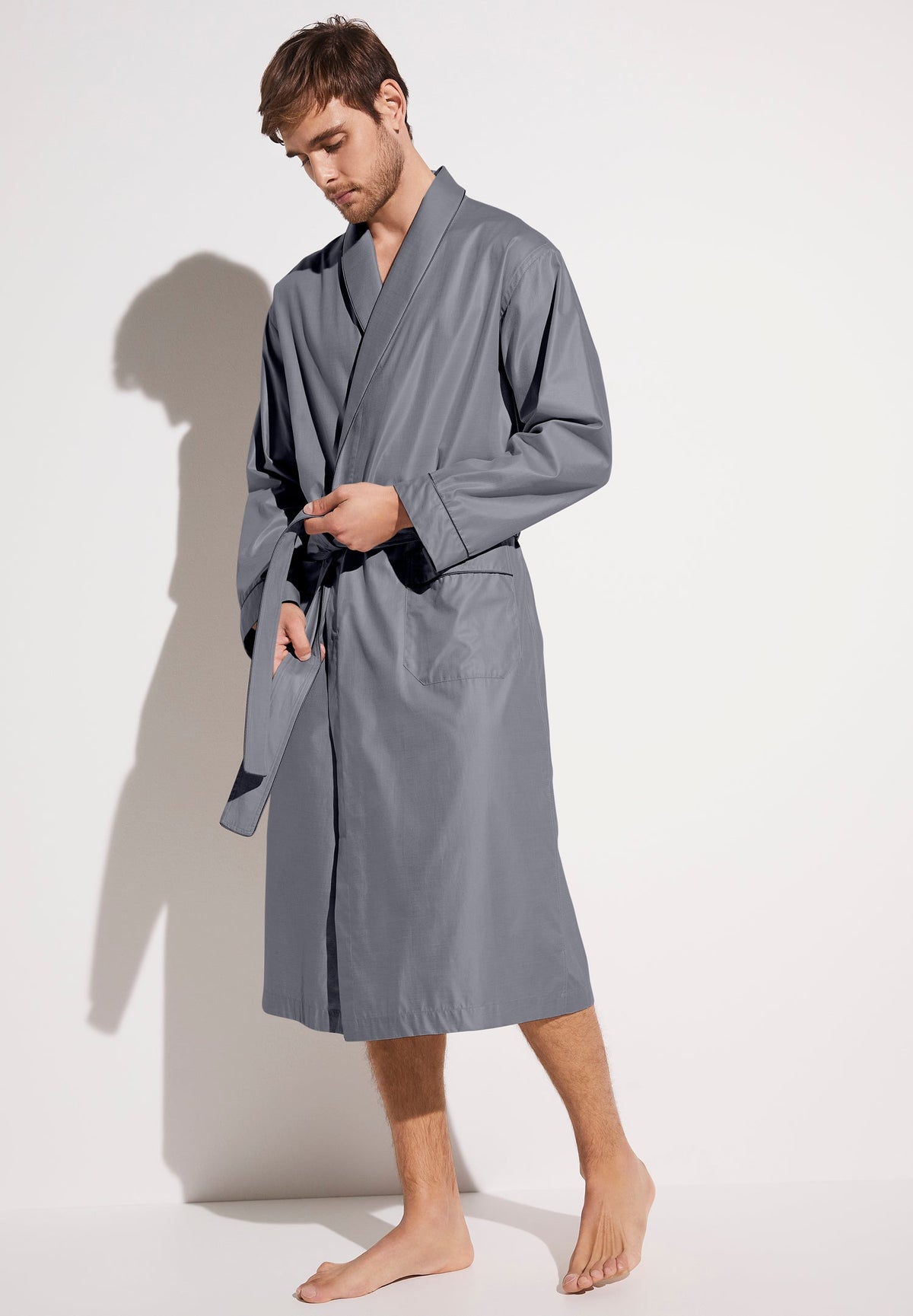 Luxury Jacquard | Robe Long - dark blue