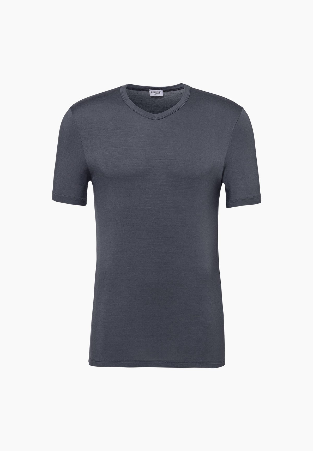 Pureness | T-Shirt Short Sleeve V-Neck - winter blue