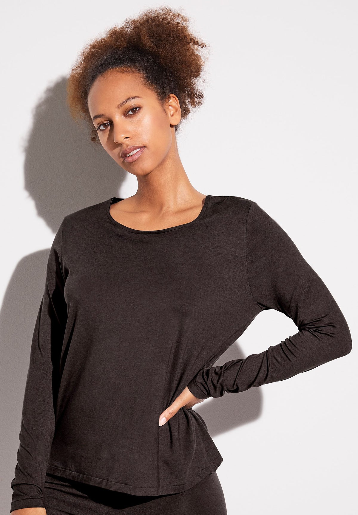 Pureness | T-Shirt Long Sleeve - chocolate