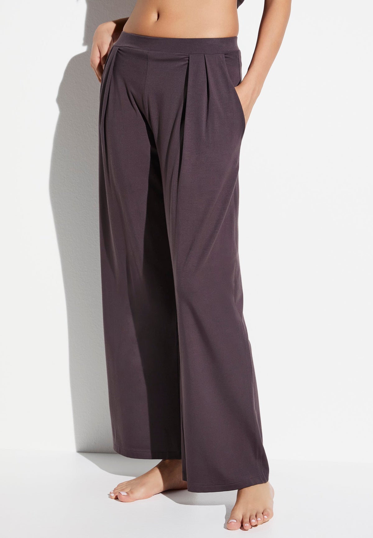 Pureness | Pants Long - chocolate