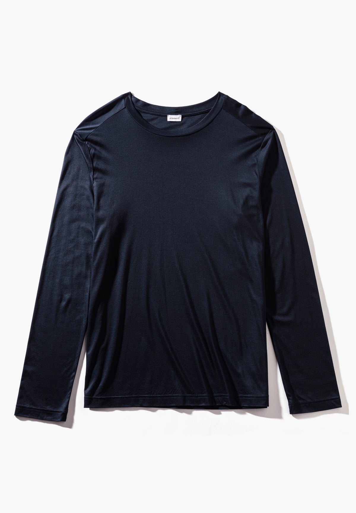 Sustainable Luxury | T-Shirt langarm - twilight blue