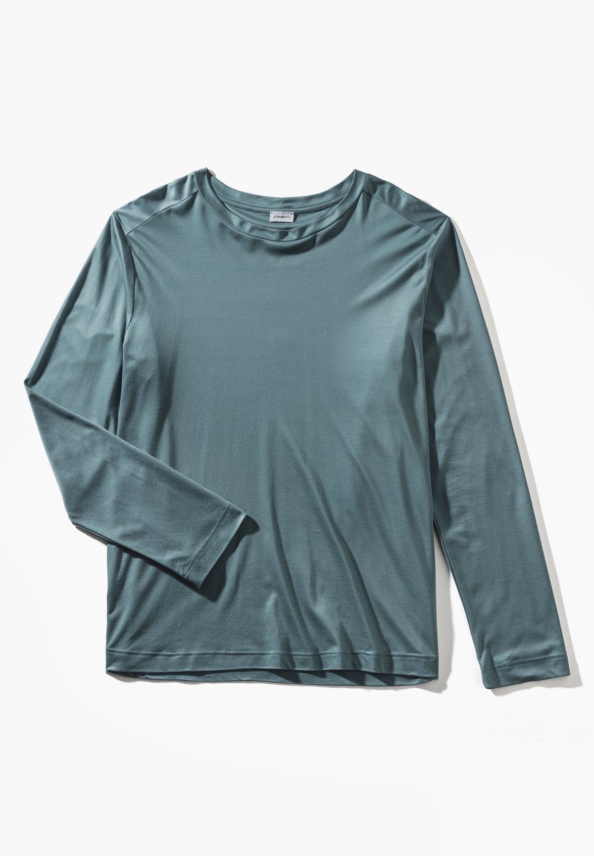 Sustainable Luxury | T-Shirt langarm - jade