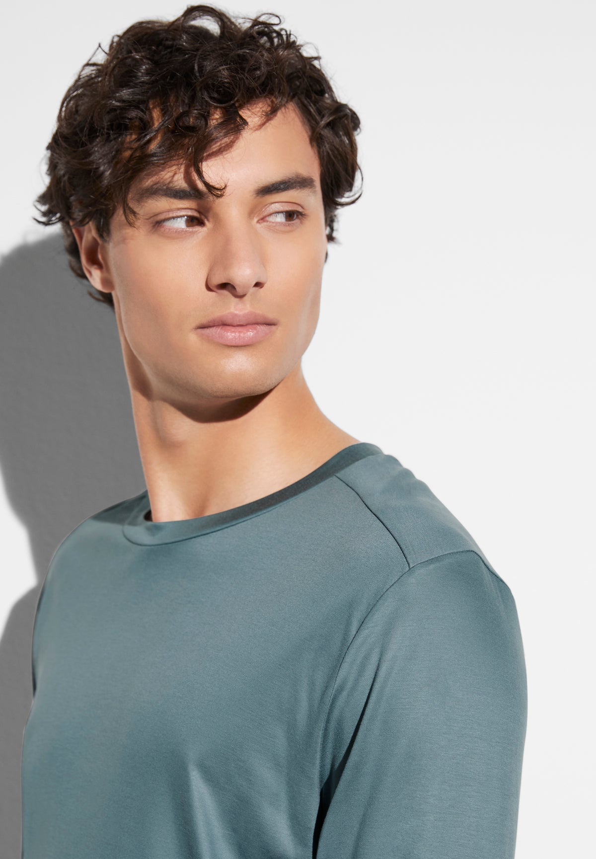 Sustainable Luxury | T-Shirt Long Sleeve - jade