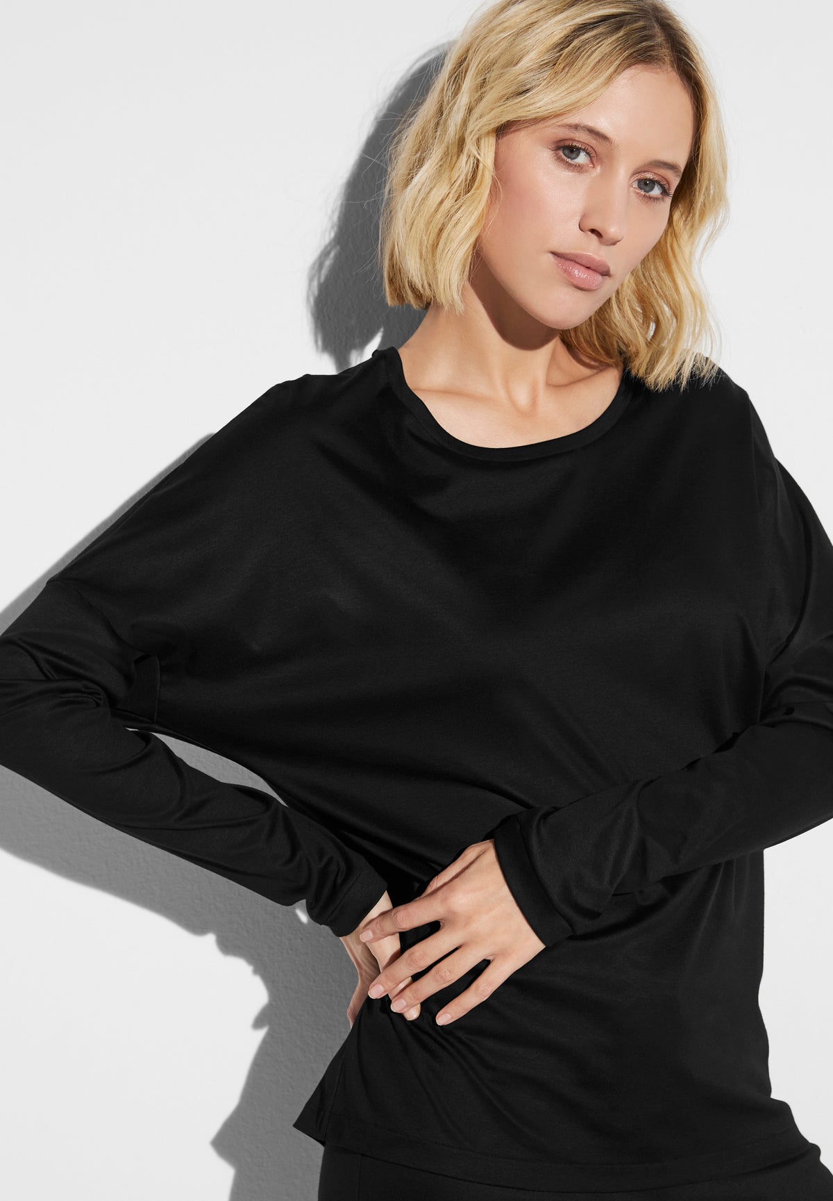 Sea Island | T-Shirt à manches longues - black