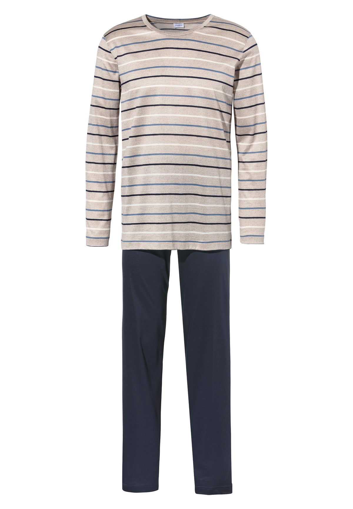 Silk/Cotton Stripes X Sea Island | Pyjama lang - teak