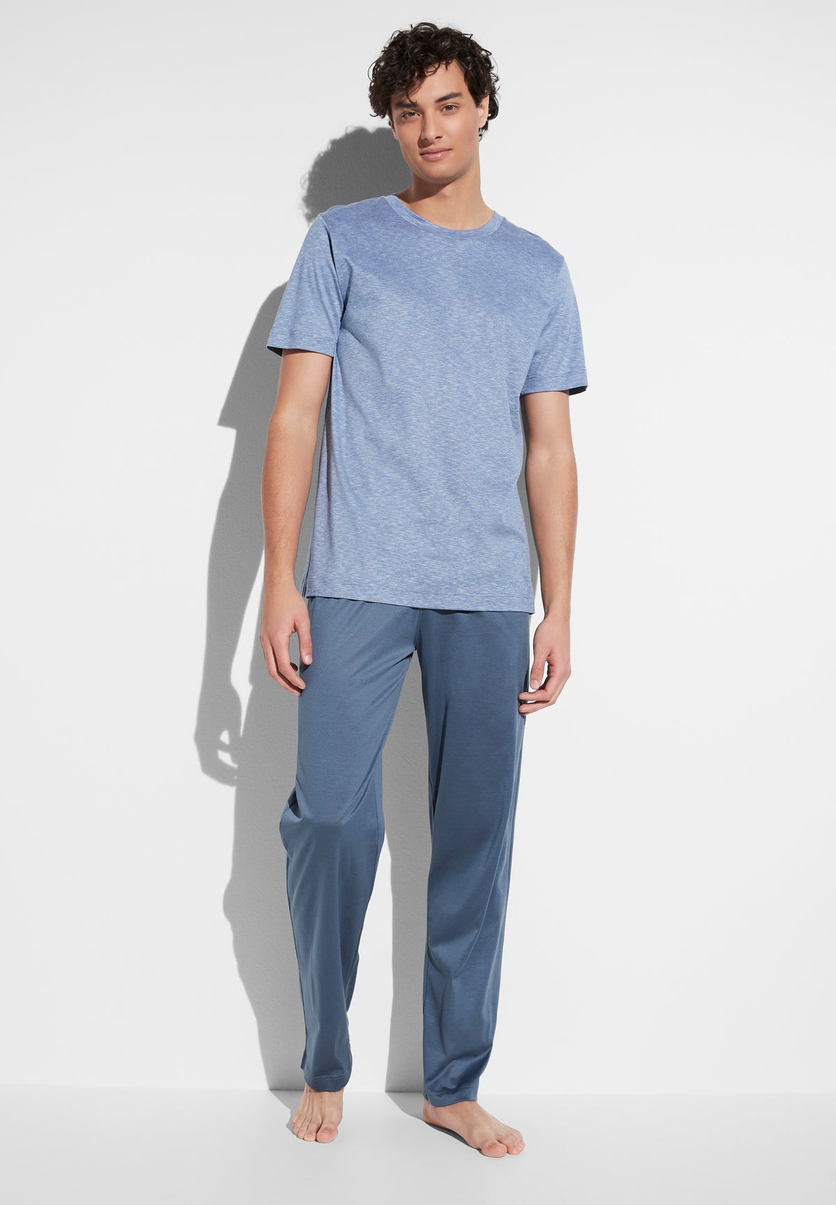 Filodiscozia | Pyjama Long Short Sleeve - blue