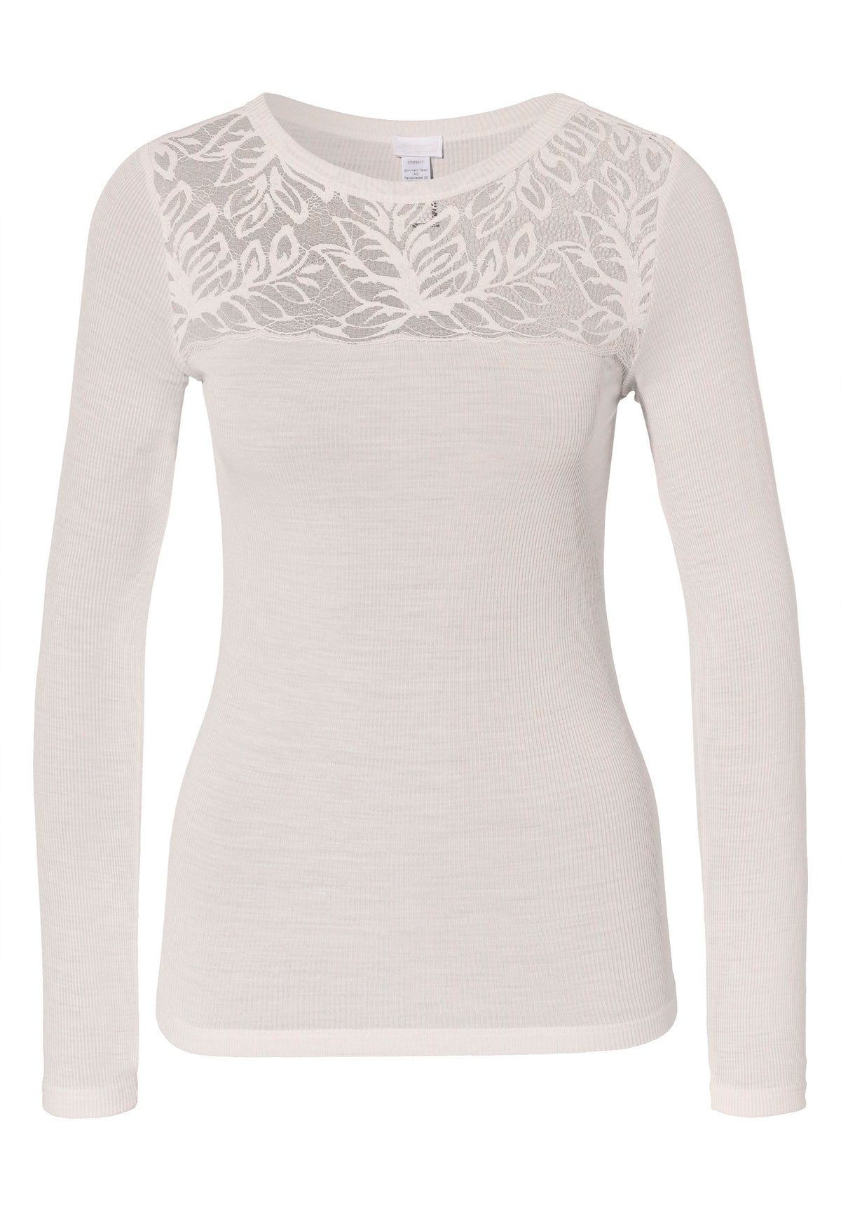 Wool &amp; Silk | T-Shirt langarm - dove