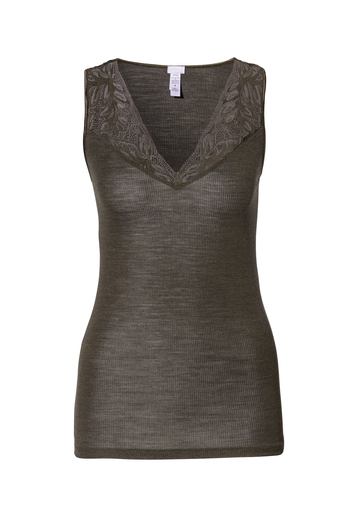 Wool &amp; Silk | Top - black olive