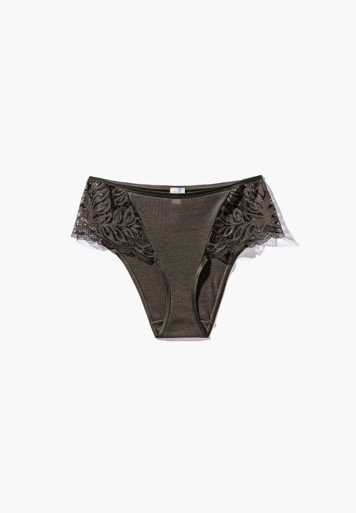 Wool &amp; Silk | Briefs - black olive