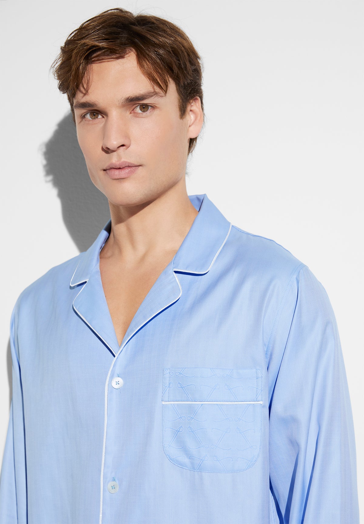 Sea Island Woven | Pyjama lang - blue