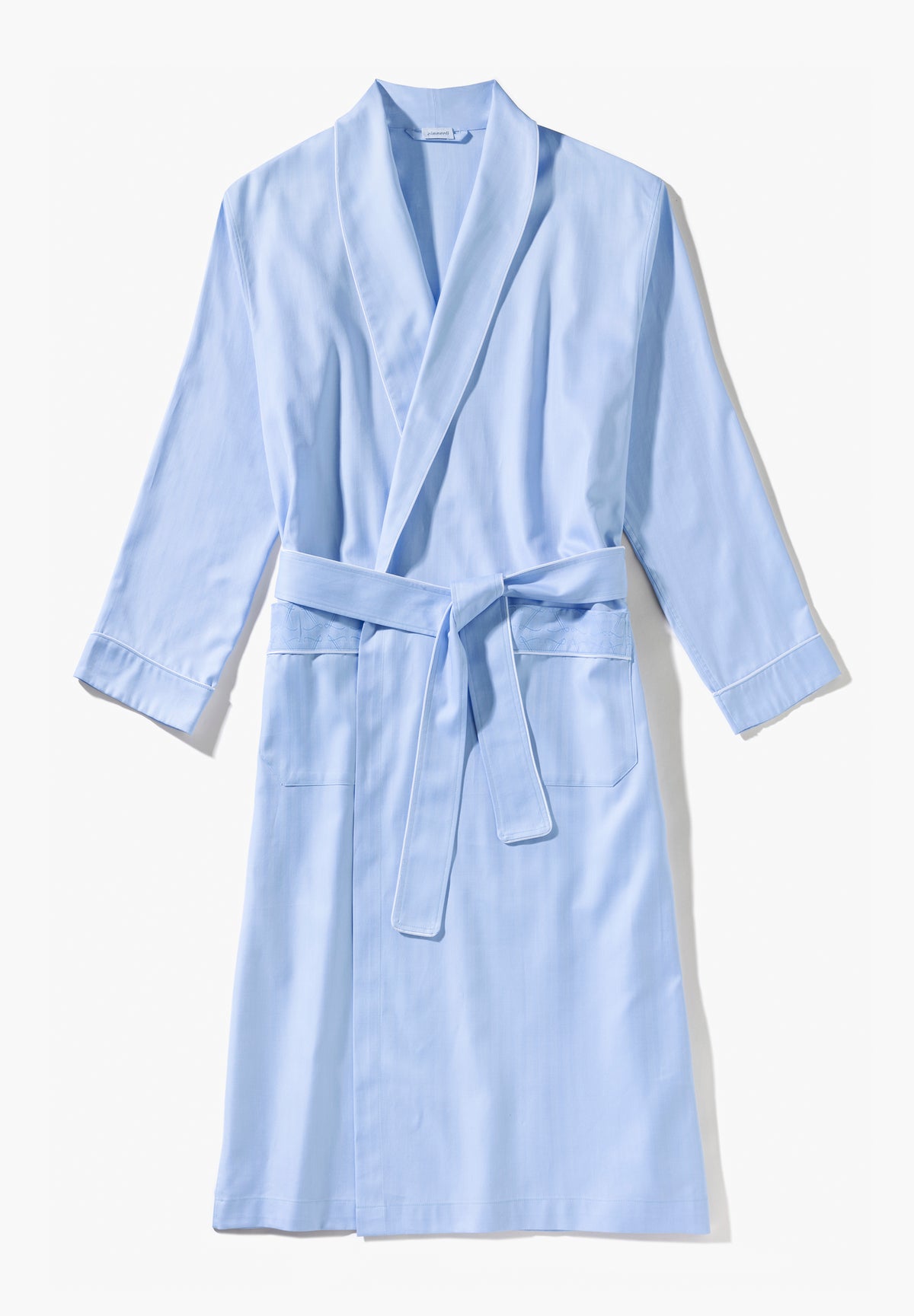 Sea Island Woven | Robe Long - blue