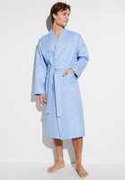 Sea Island Woven | Robe Long - blue