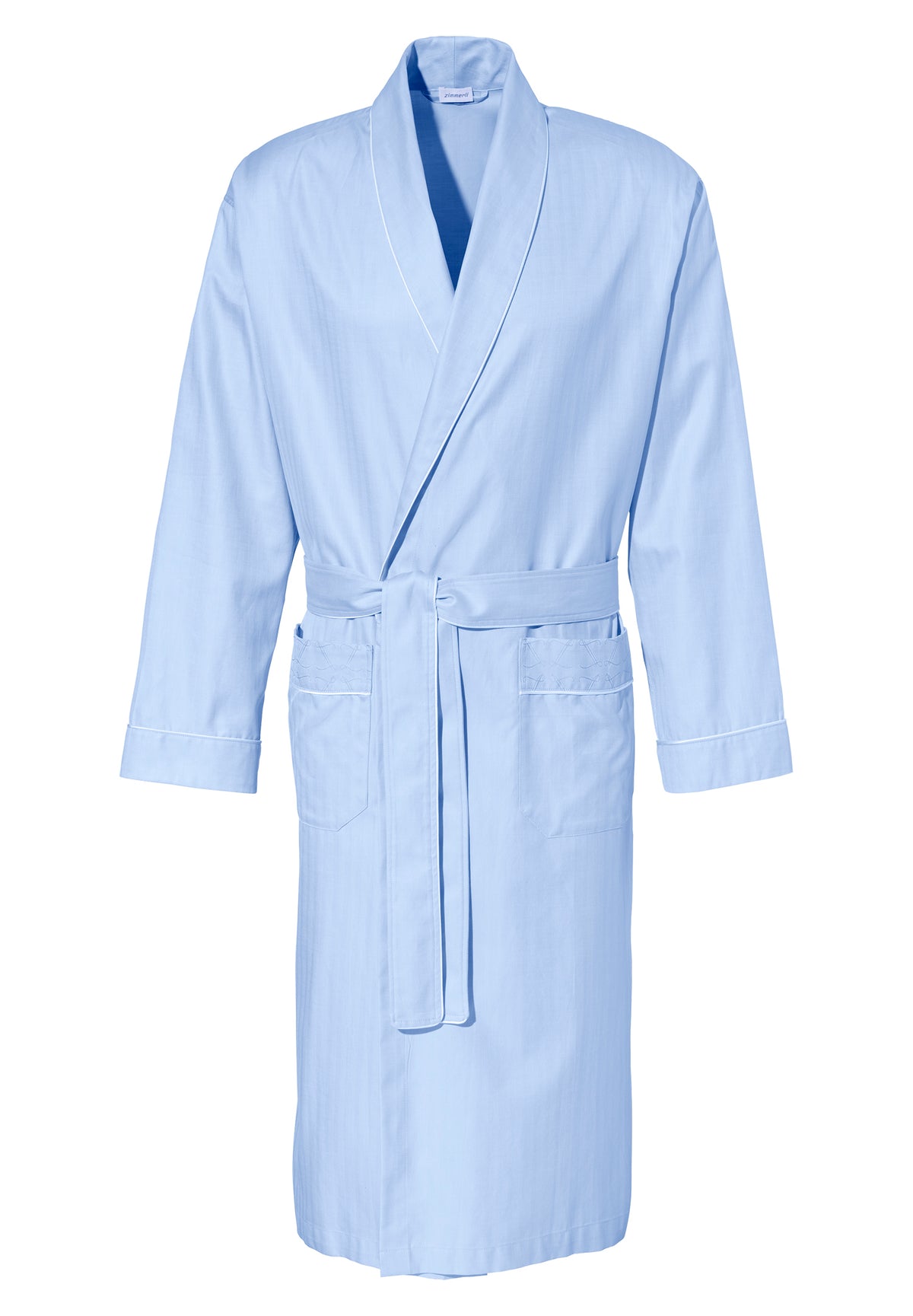 Sea Island Woven | Robe Long - blue