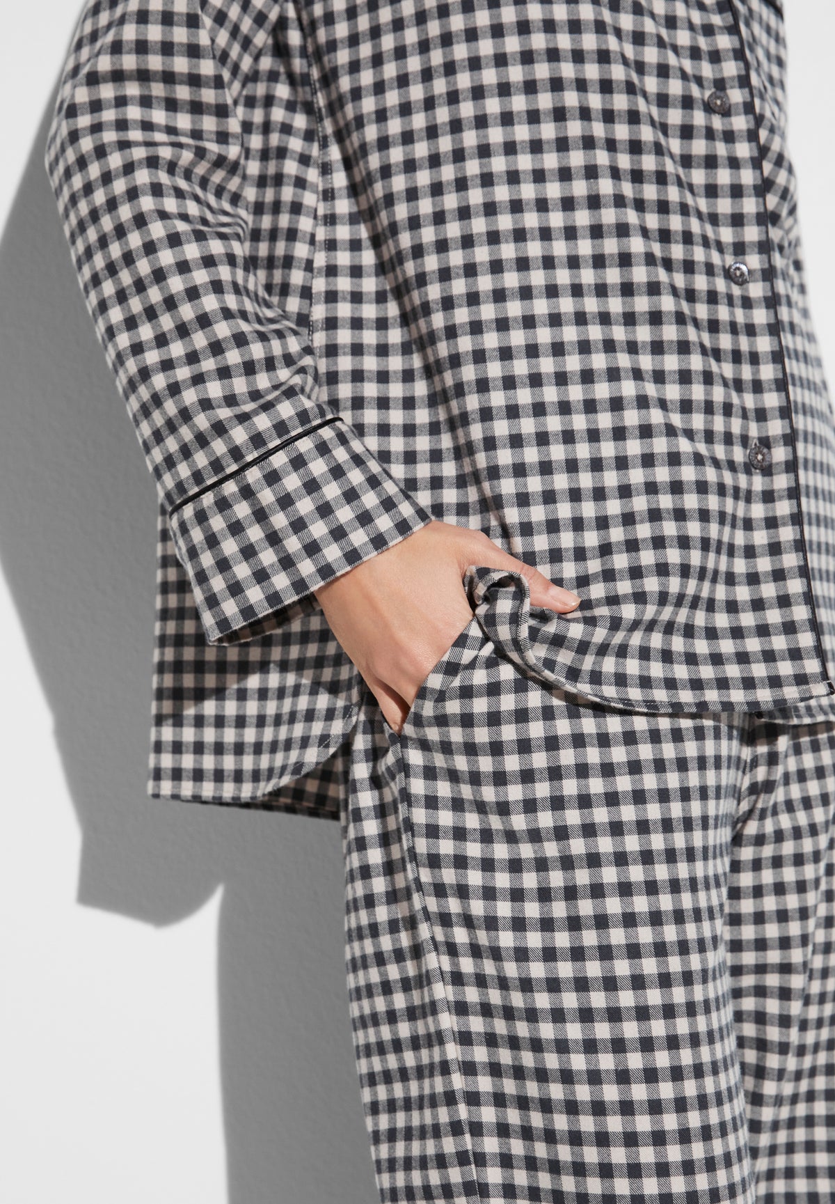 Cozy Flannel | Pyjama longues - oat check