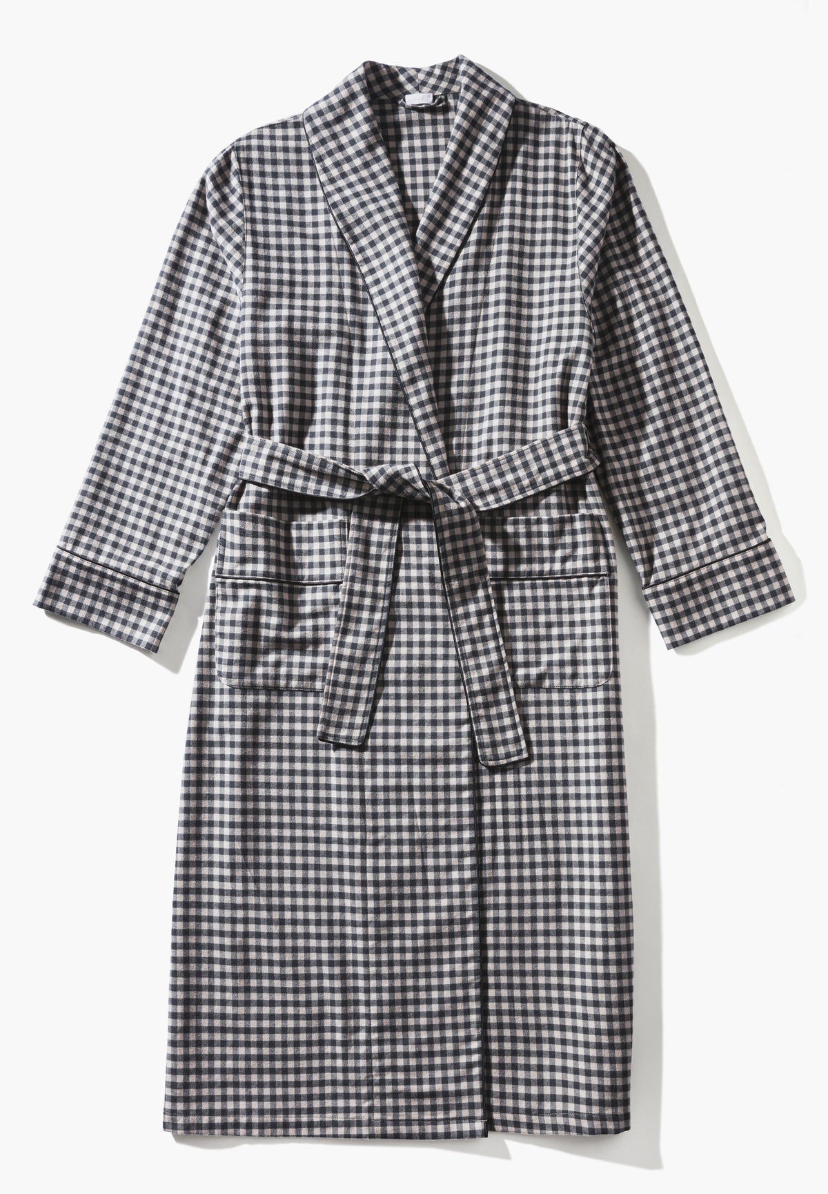 Cozy Flannel | Robe Long - oat check