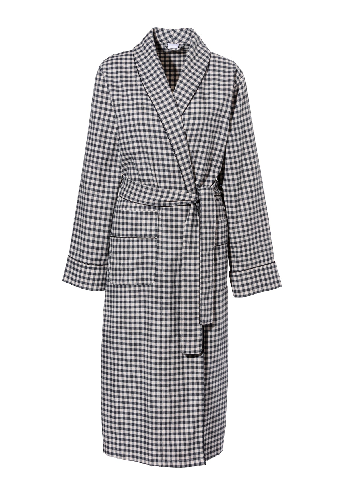 Cozy Flannel | Robe de chambre longue - oat check