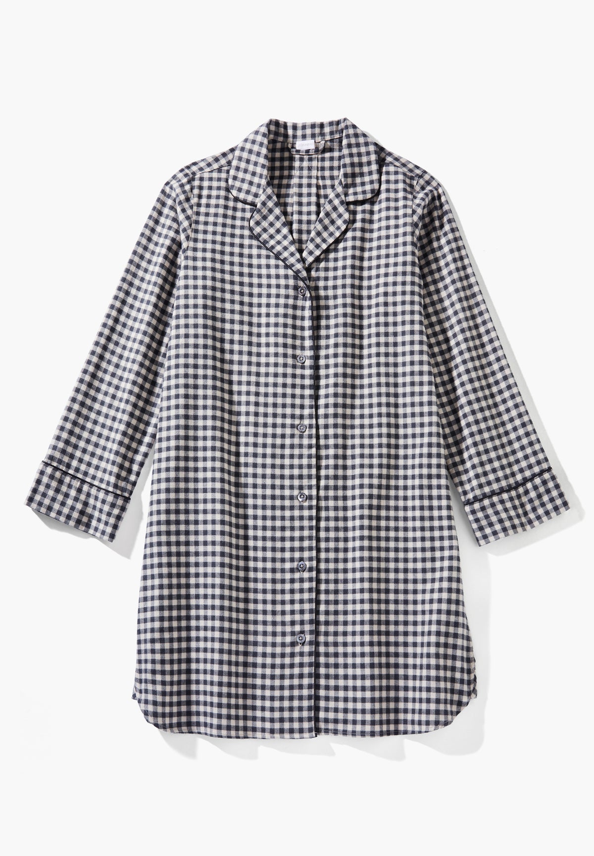 Cozy Flannel | Sleepshirt langarm - oat check