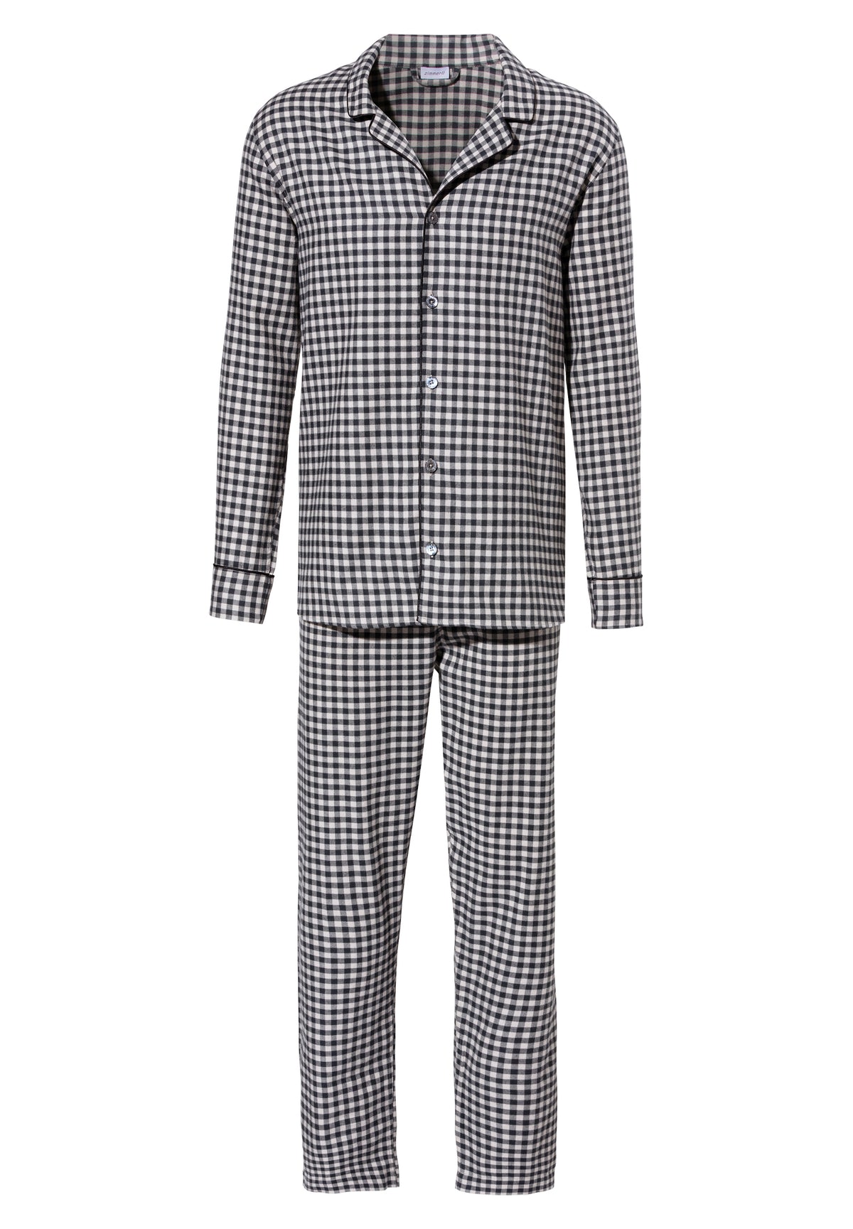 Cozy Flannel | Pyjama Long - oat check