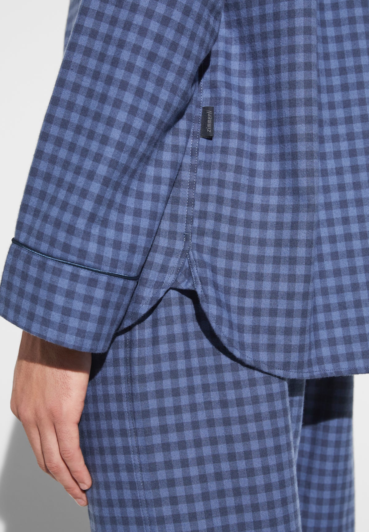 Cozy Flannel | Pyjama lang - blue check