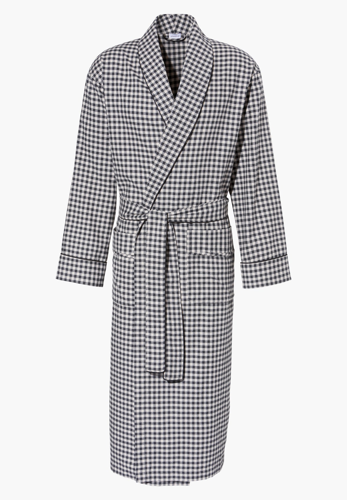 Cozy Flannel | Robe de chambre longue - oat check