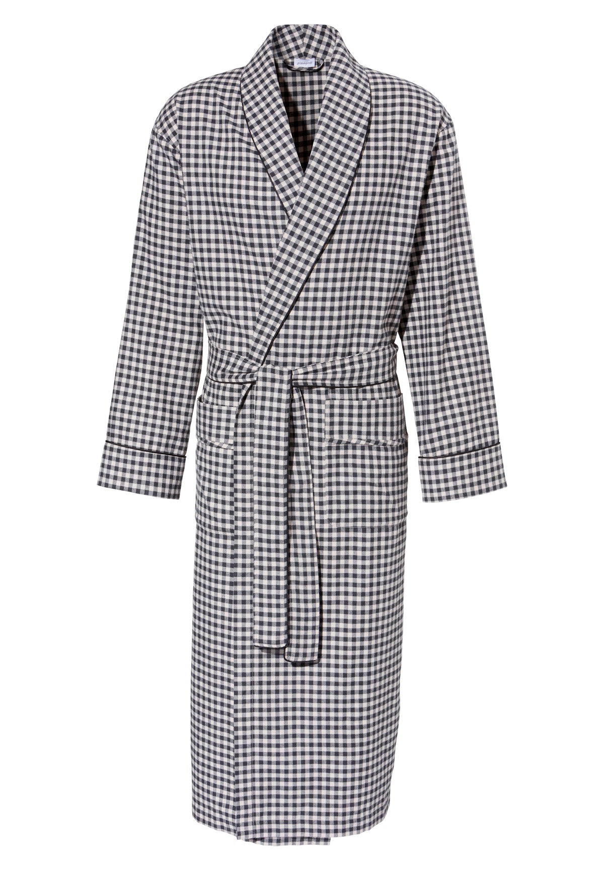 Cozy Flannel | Robe Long - oat check