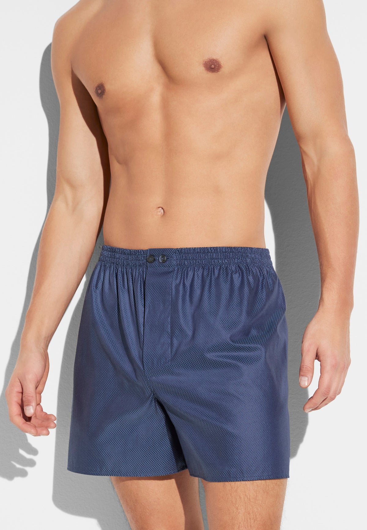 Luxury Jacquard | Boxer Shorts - dark blue