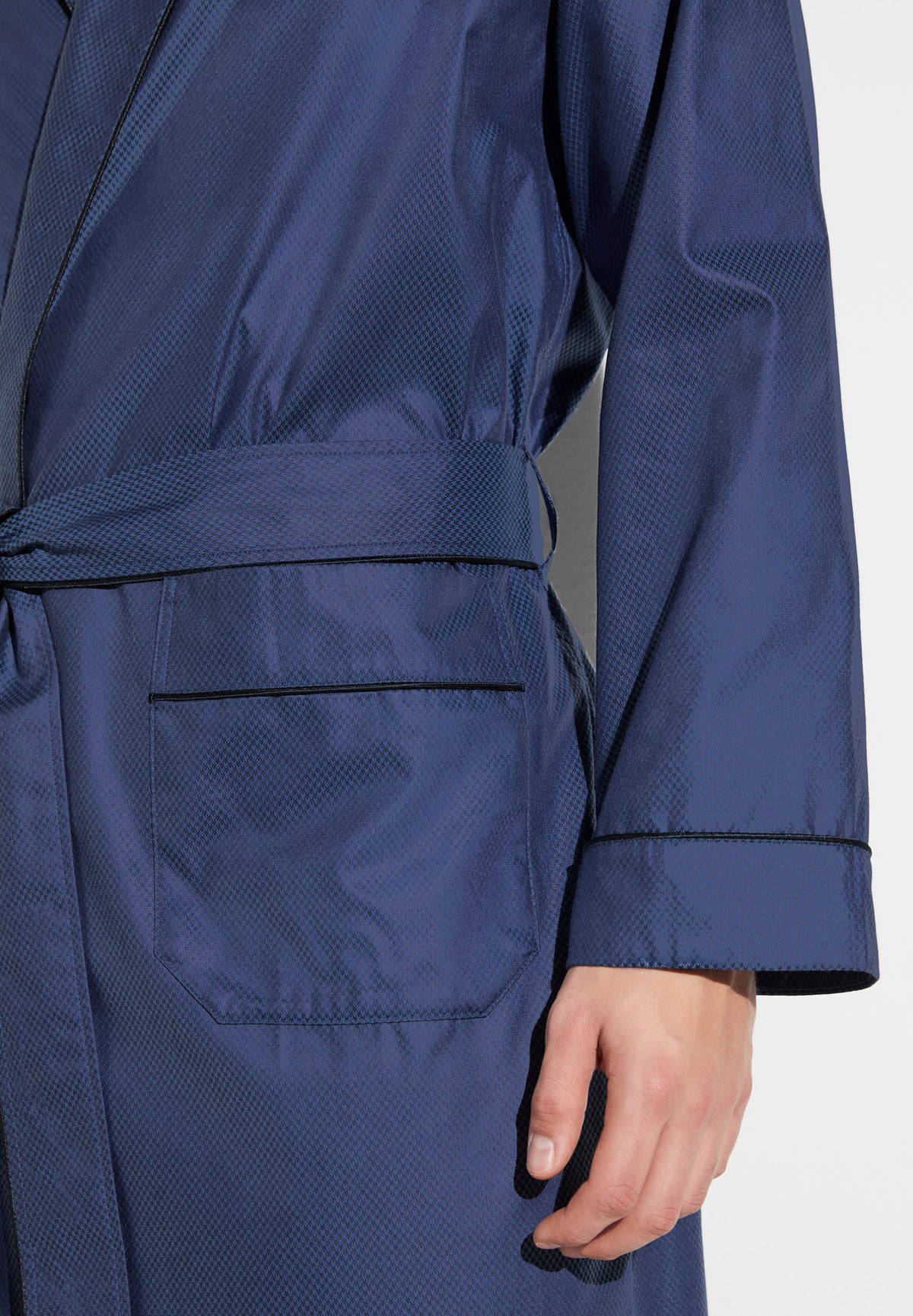 Luxury Jacquard | Robe Long - dark blue