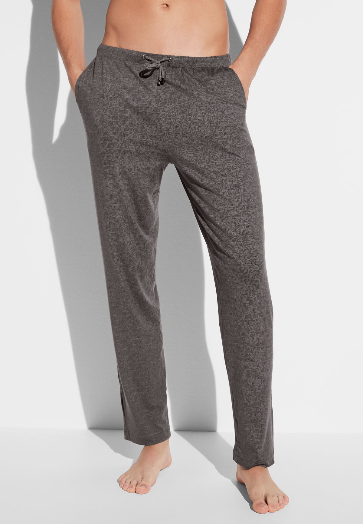 Pureness Print | Pantalon - linear geo brown