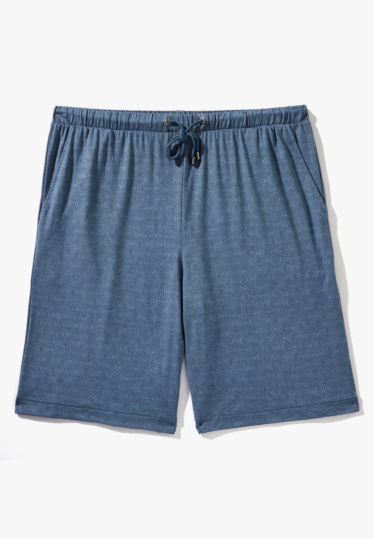 Pureness Print | Pants Short - linear geo blue