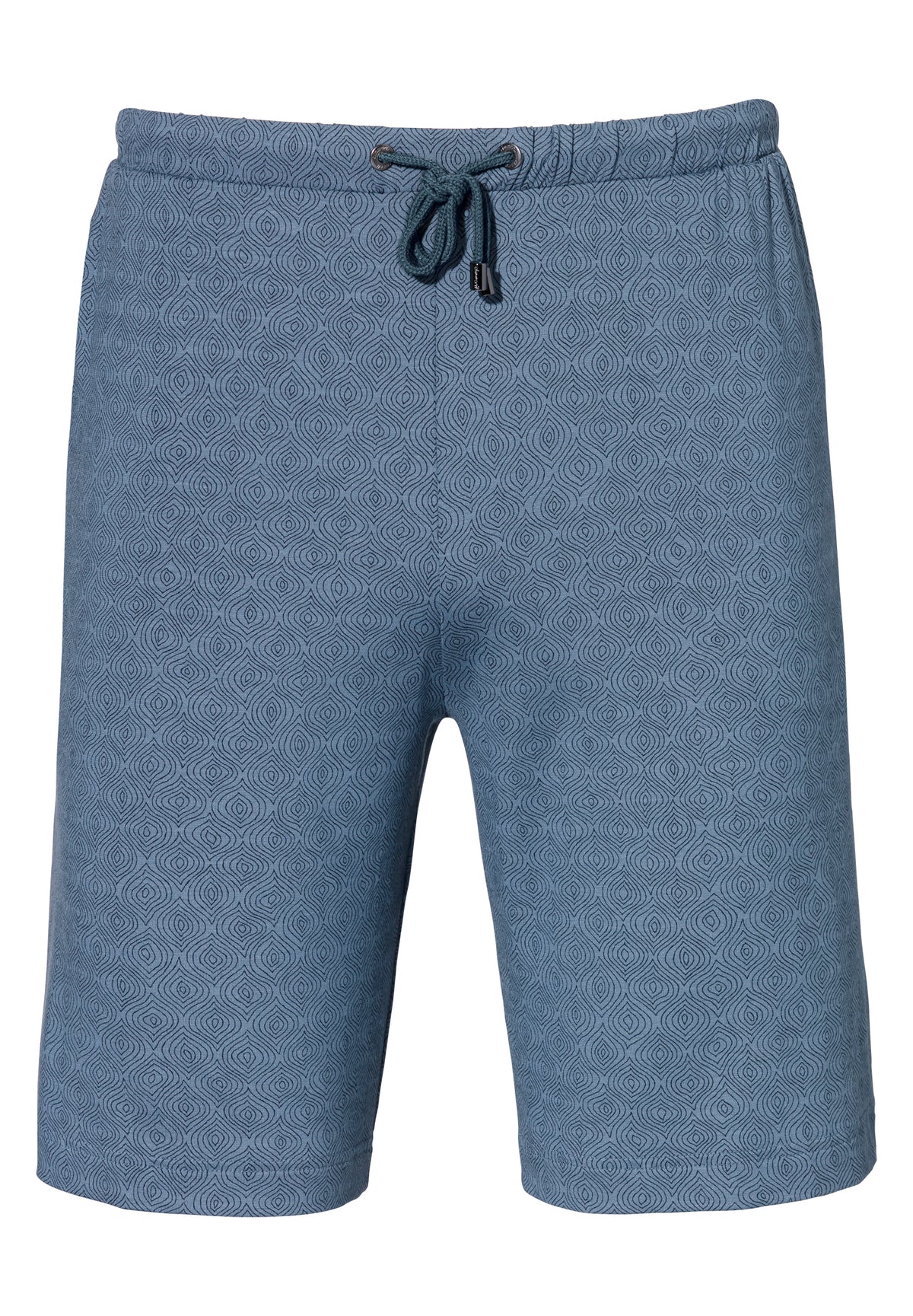 Pureness Print | Pantalon court - linear geo blue