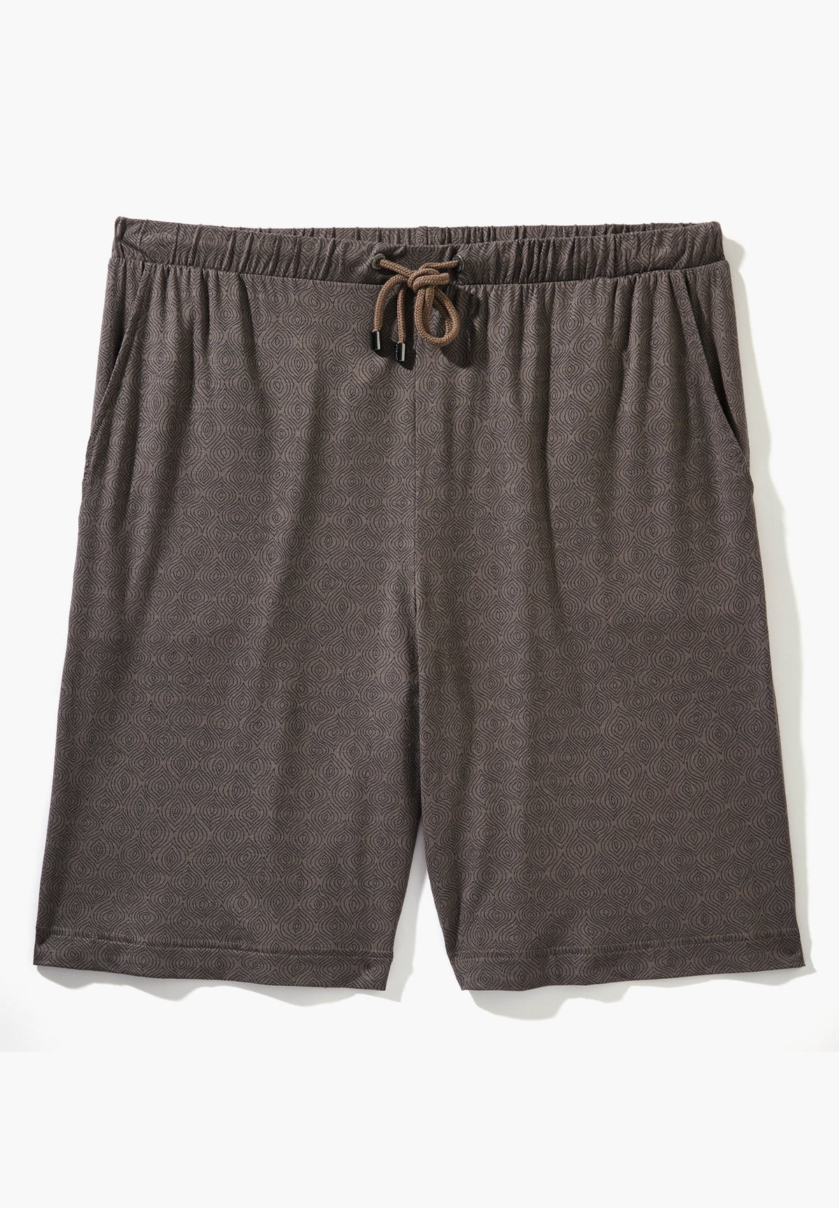 Pureness Print | Pants Short - linear geo brown