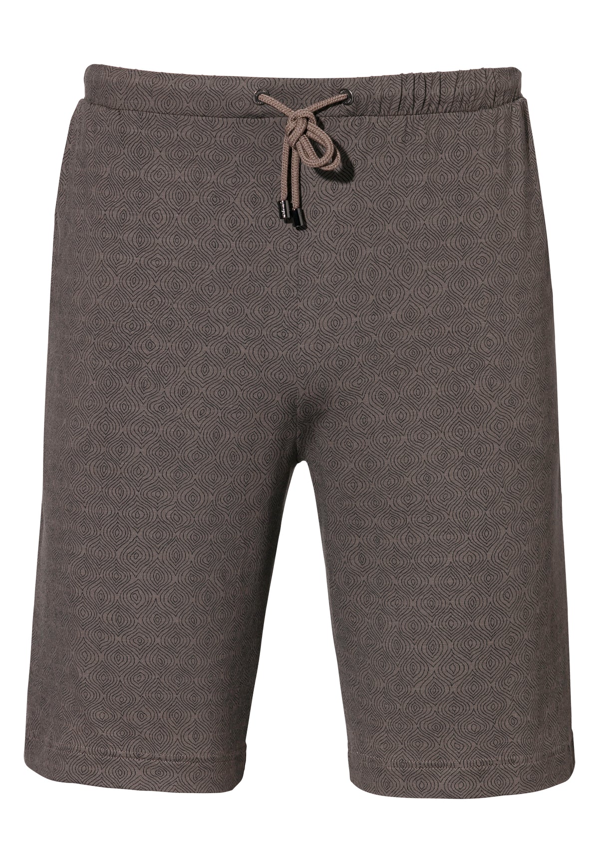 Pureness Print | Pantalon court - linear geo brown