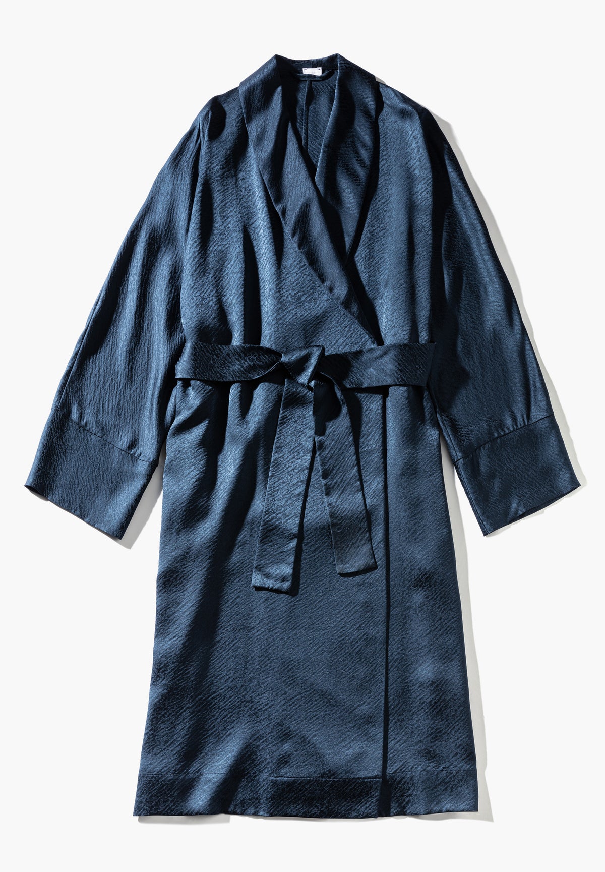 Luxury Silk | Robe Long - midnight navy