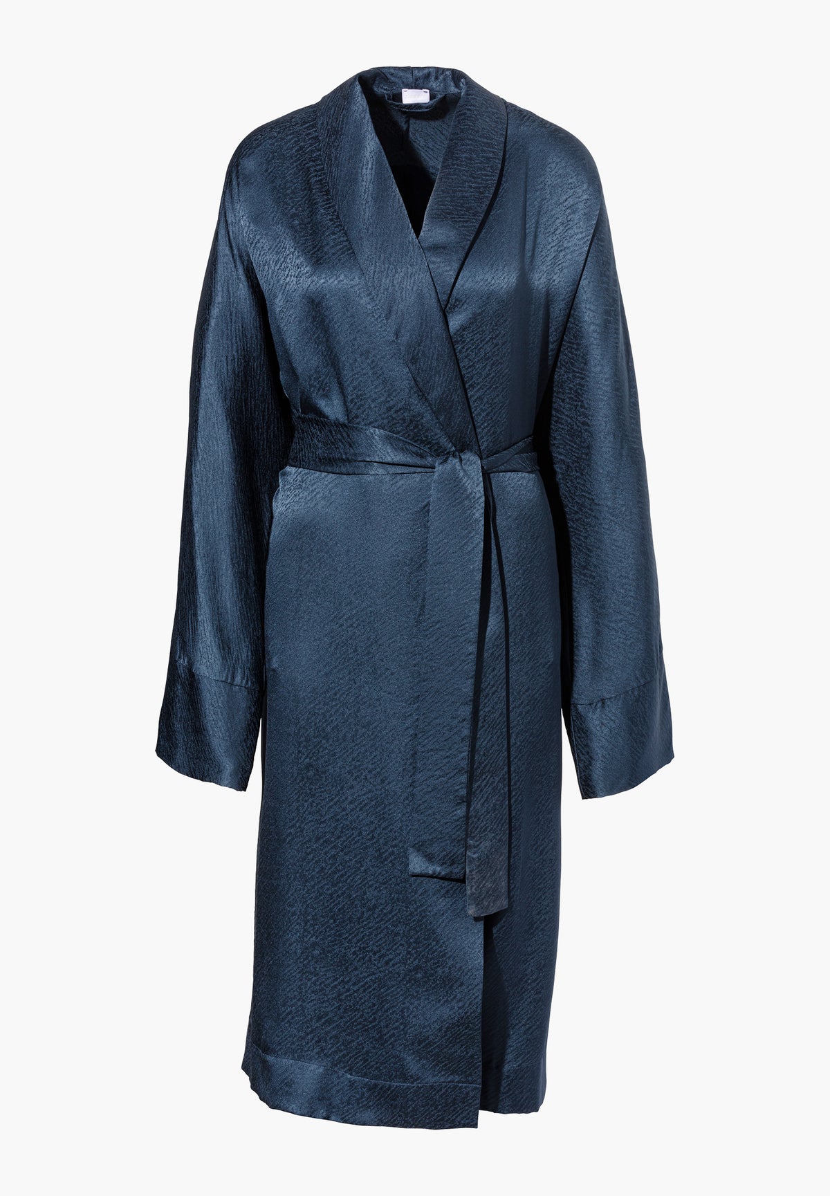 Luxury Silk | Robe Long - midnight navy