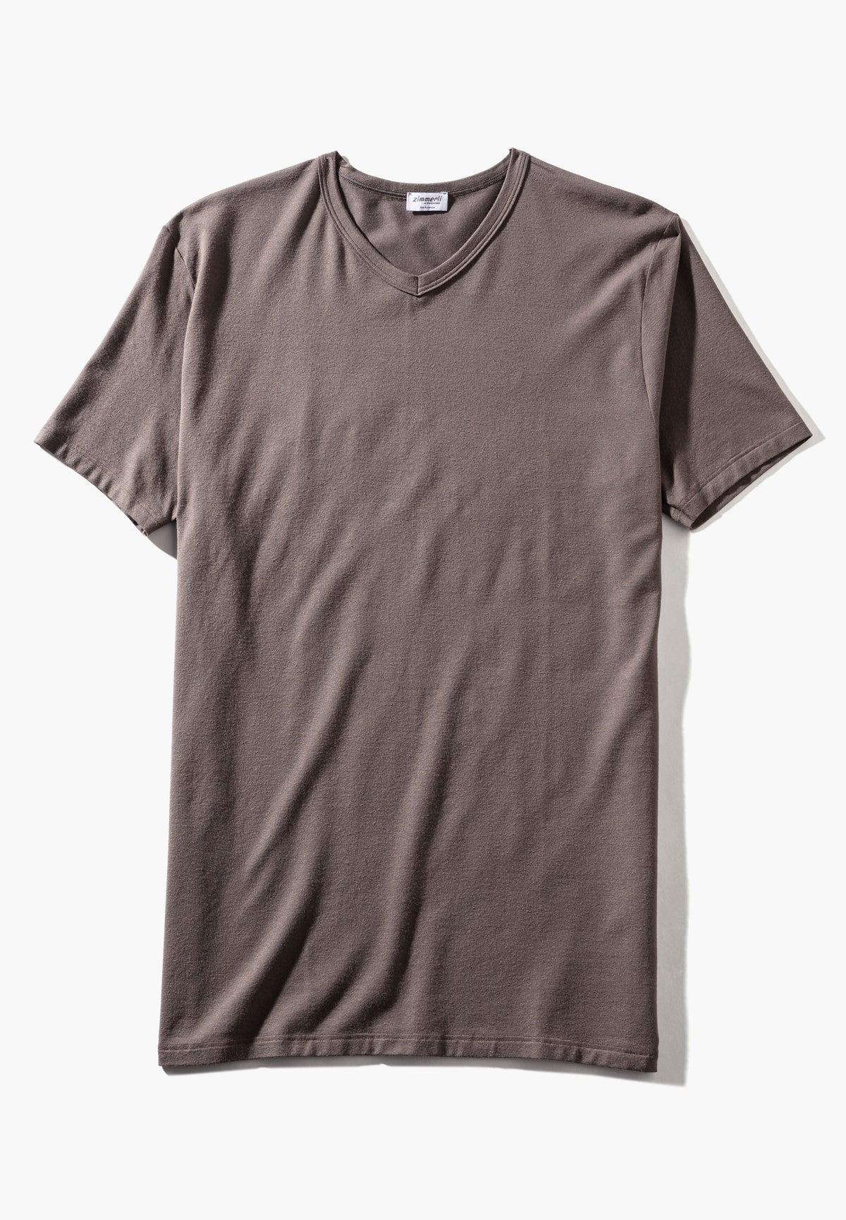 Pureness | T-Shirt kurzarm V-Ausschnitt - maple wood