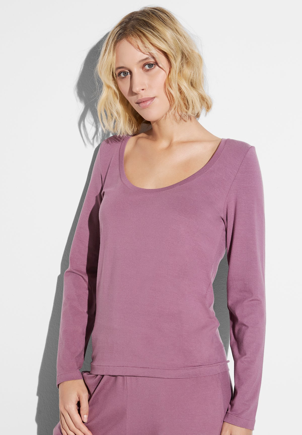 Pureness | T-Shirt Long Sleeve - mulberry