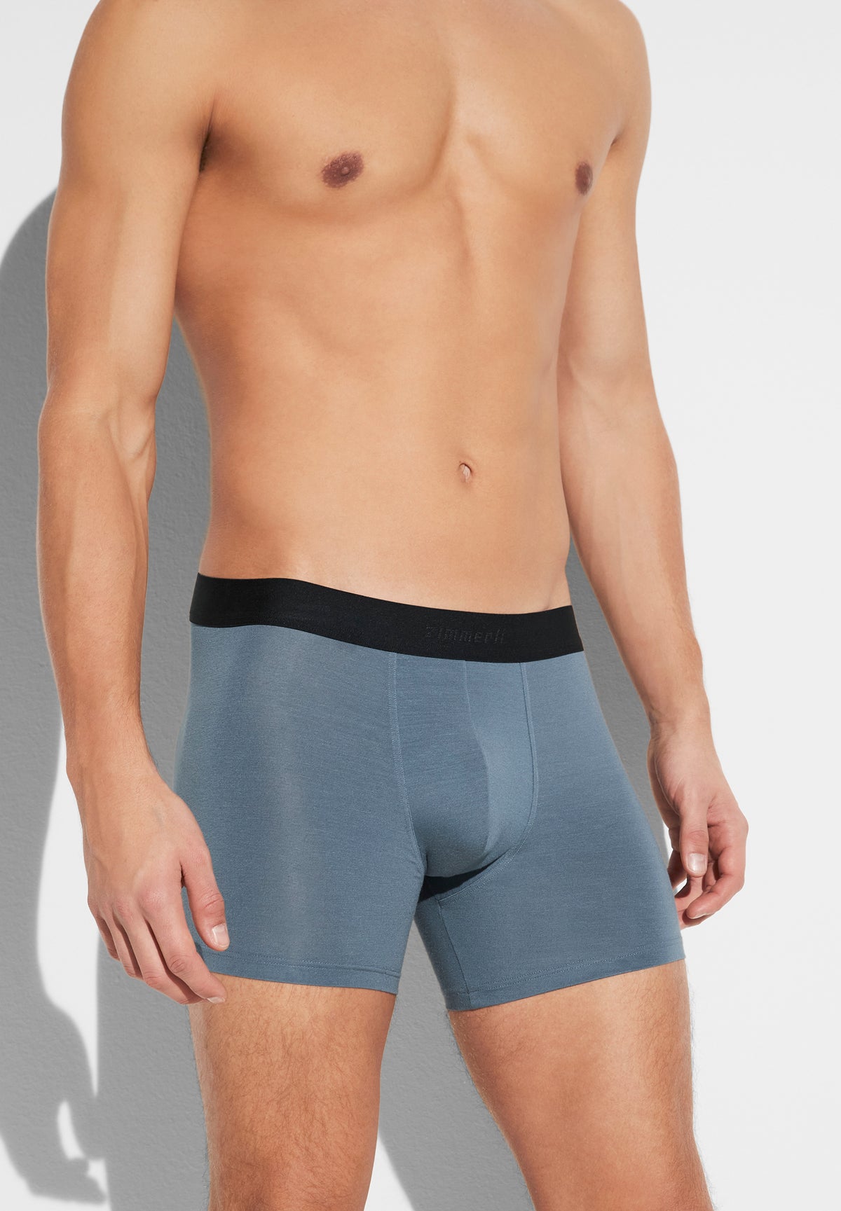 Pureness | Boxer Brief, längeres Bein - blue slate