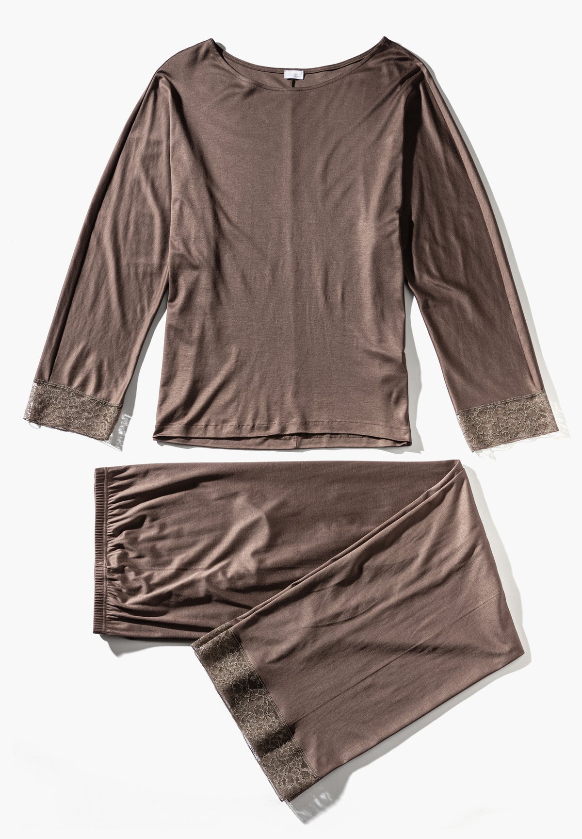 Silk Dreams | Pyjama longues - olive brown