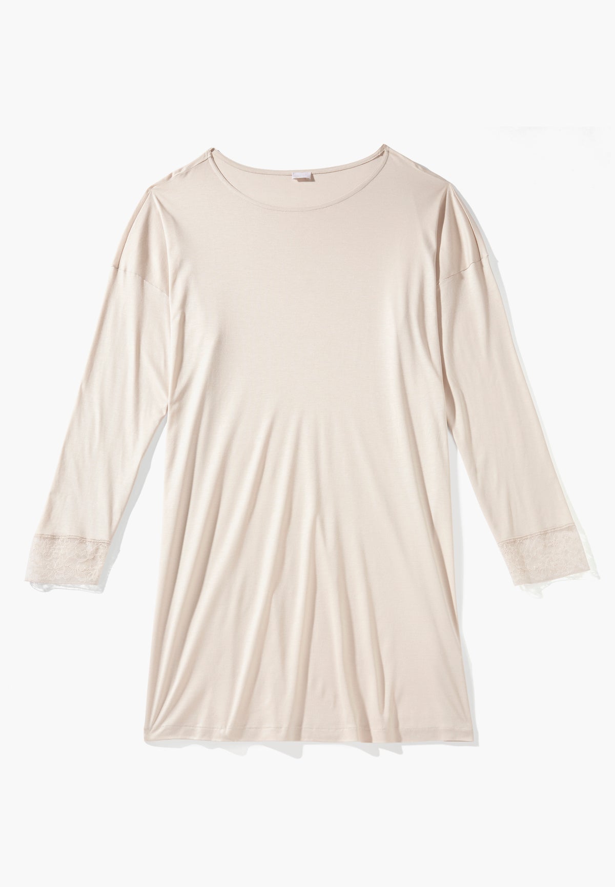 Silk Dreams | Sleepshirt Long Sleeve - vanilla