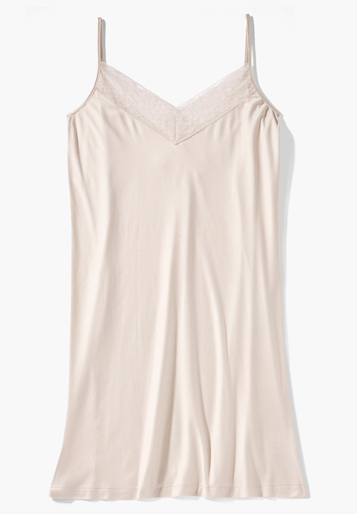 Silk Dreams | Chemise de nuit bretelles spaghetti - vanilla