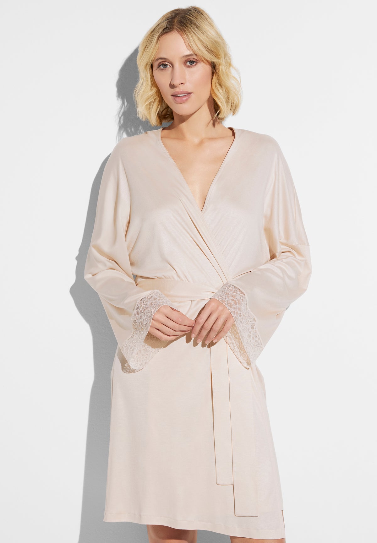 Silk Dreams | Robe Short - vanilla