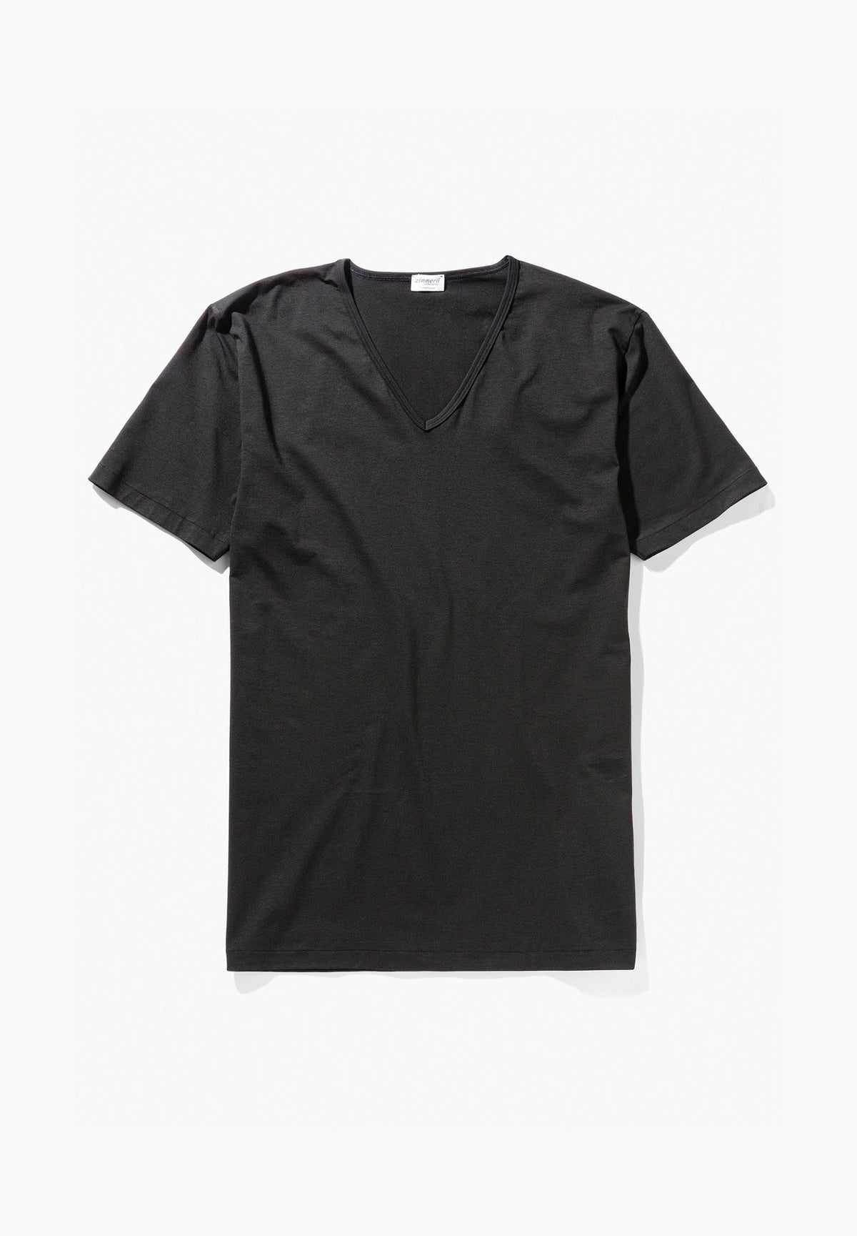 Pure Comfort | T-Shirt kurzarm V-Ausschnitt - black