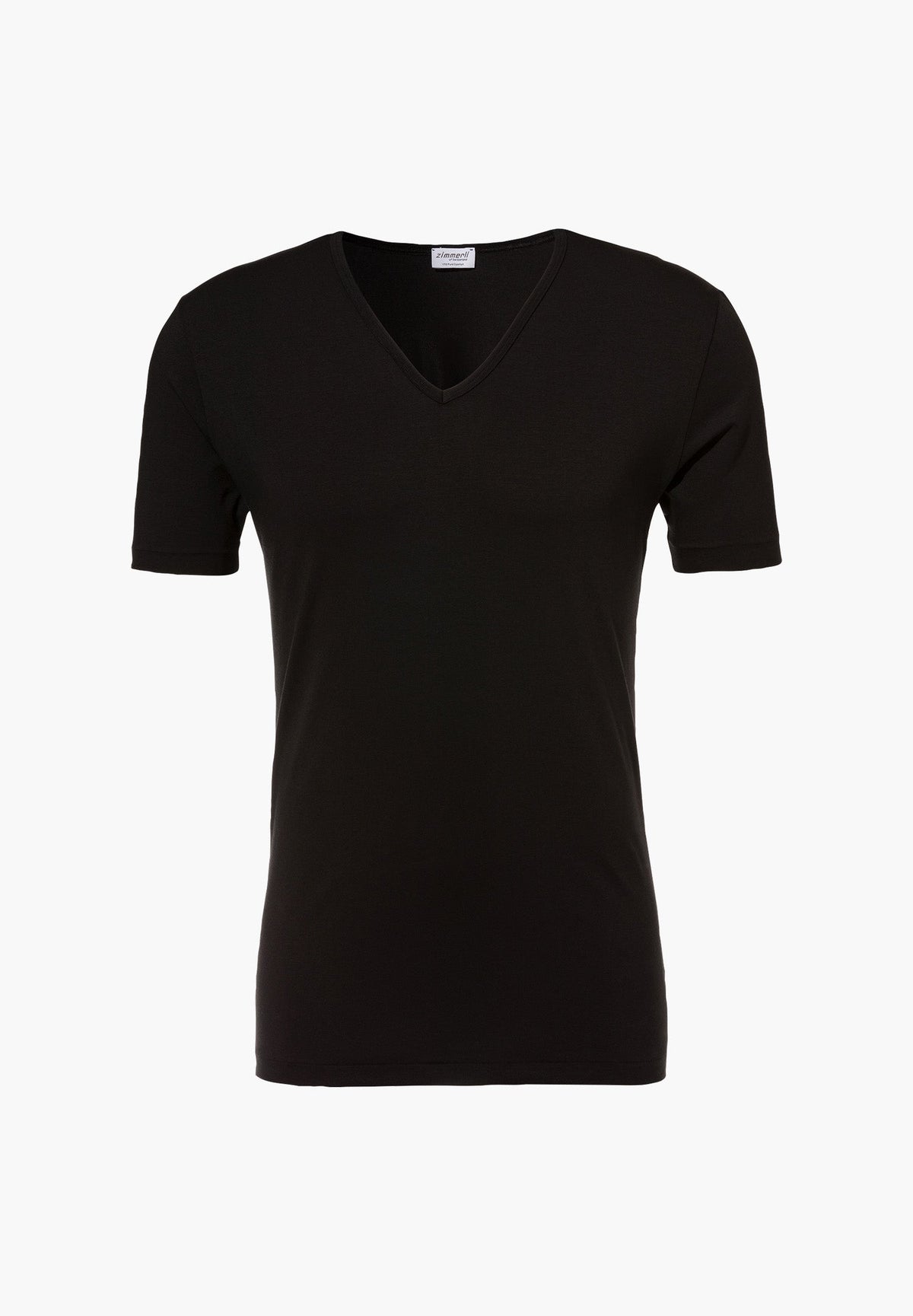 Pure Comfort | T-Shirt kurzarm V-Ausschnitt - schwarz