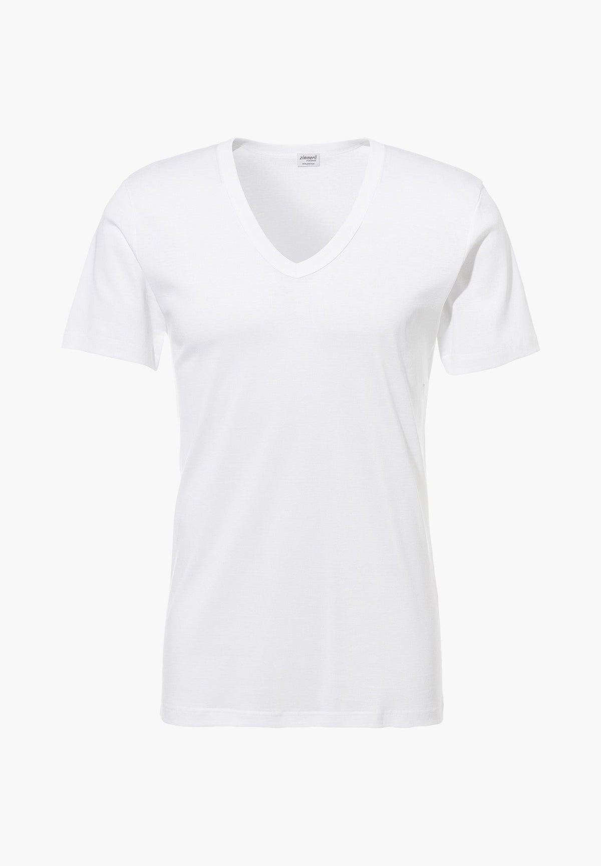 Business Class | T-Shirt à manches courtes col en V - white