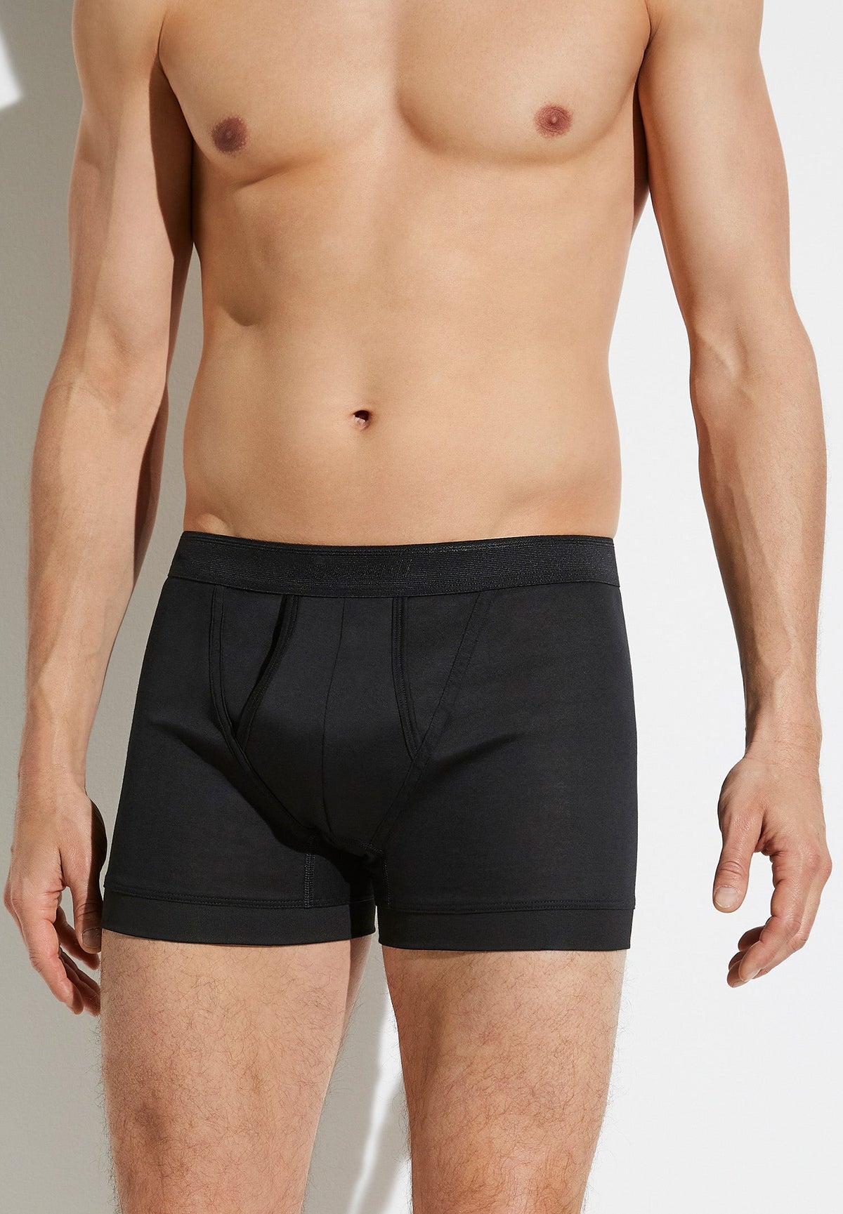 Business Class | Boxer Brief, open fly - black