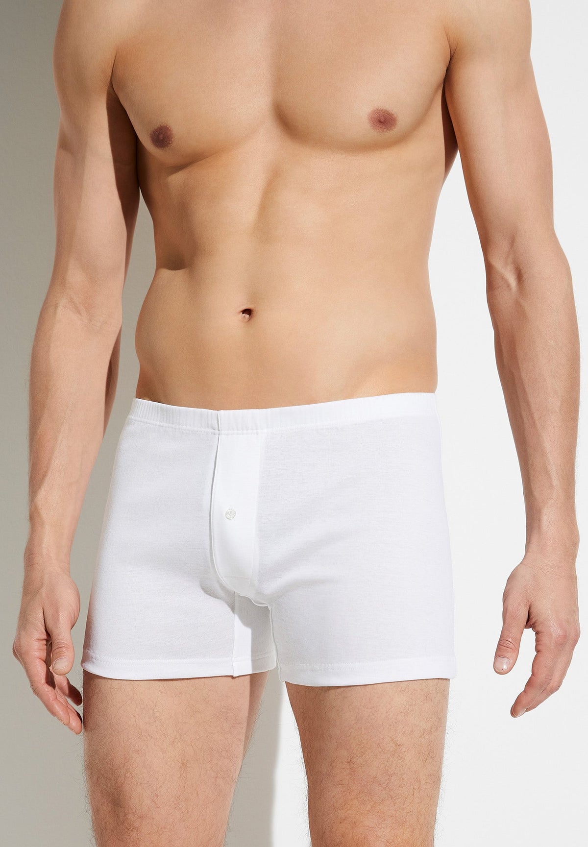 Business Class | Boxer Brief, open fly - white