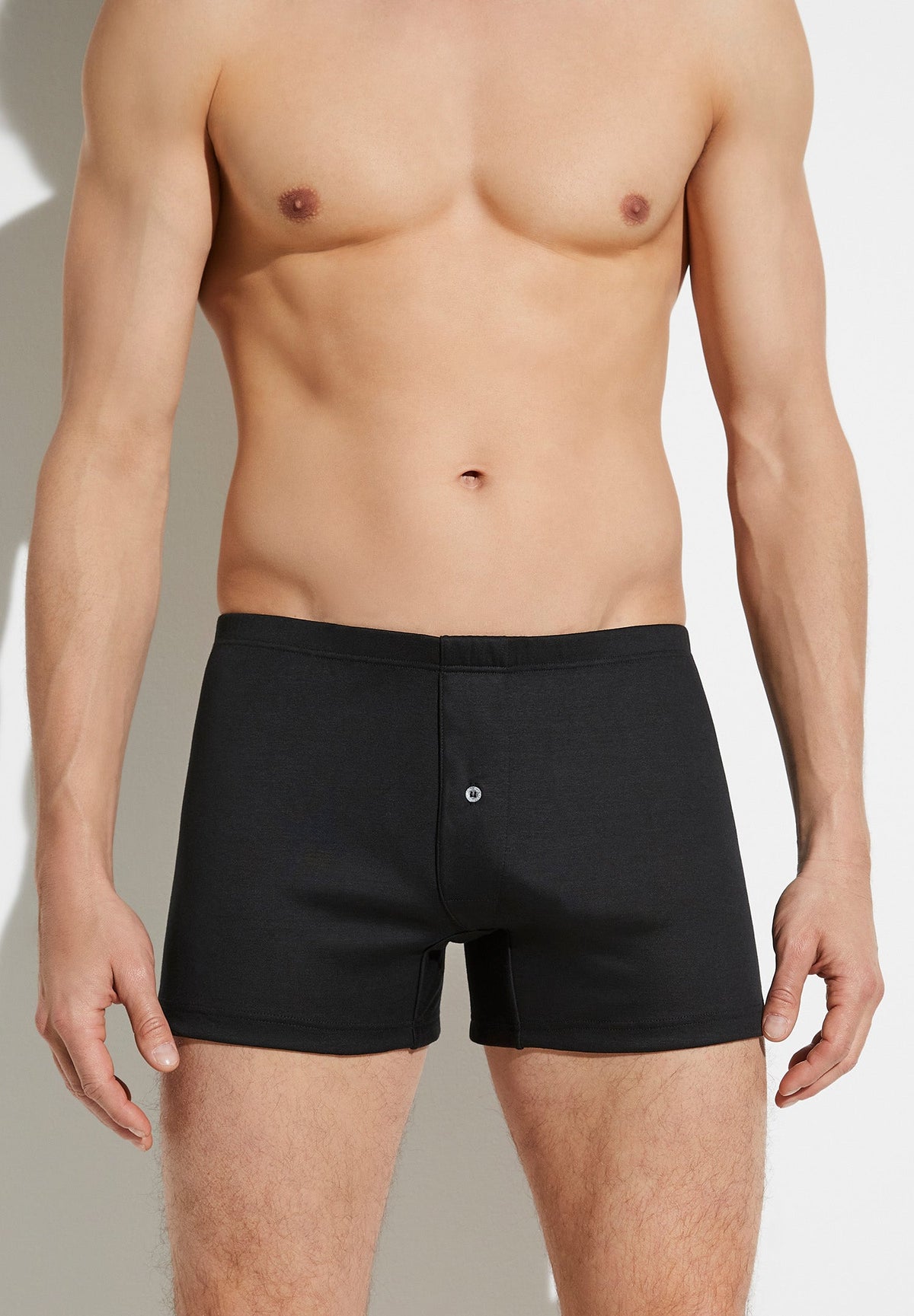 Business Class | Boxer Shorts, mit Eingriff - black